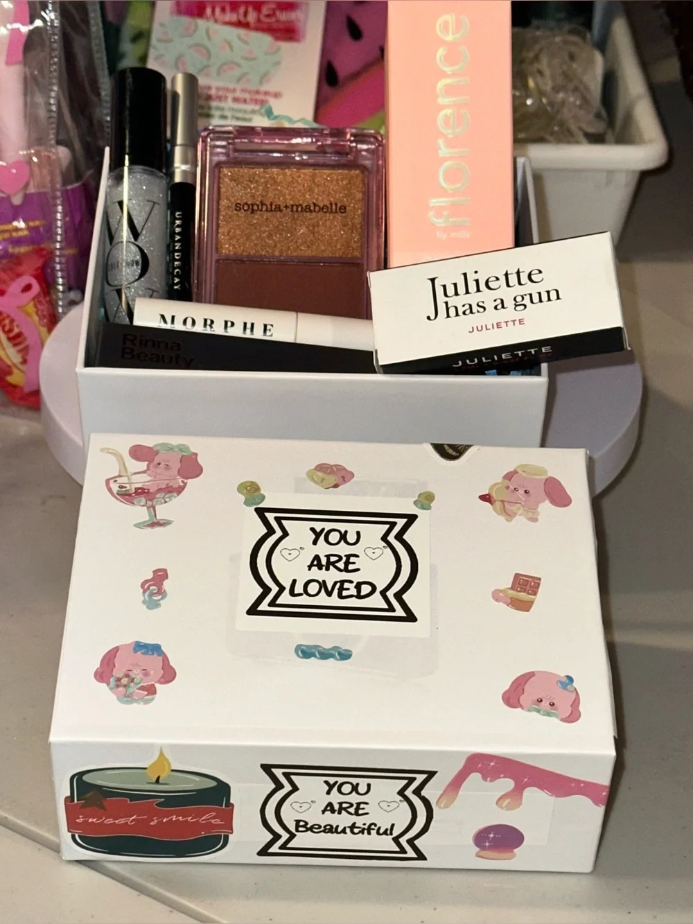 Inspirational Beauty Box with Skincare & Makeup